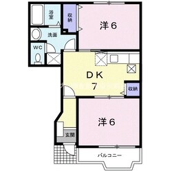 メゾン　カルフールＡの物件間取画像